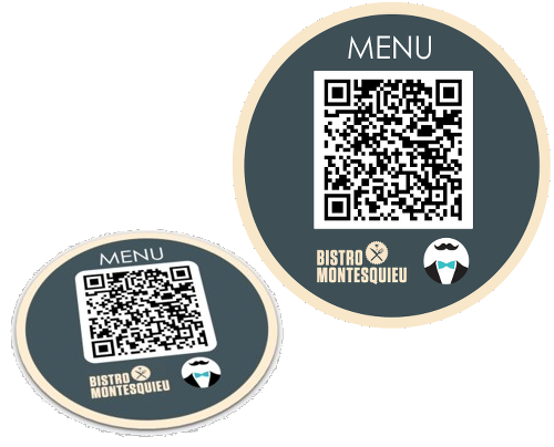 support qr code pastille vinyle