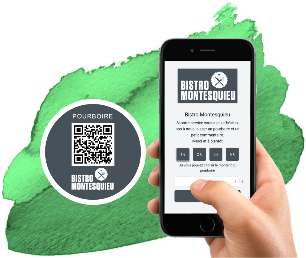 pourboire dématerialisé QR-code