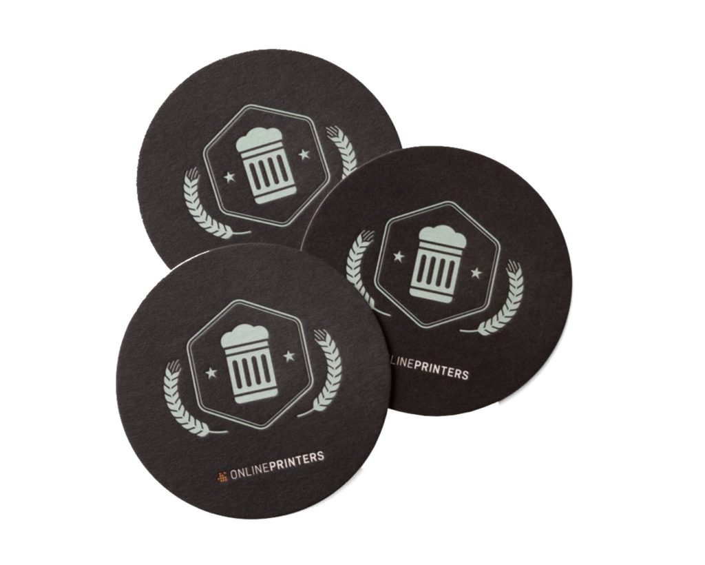 qr code cardboard coaster
